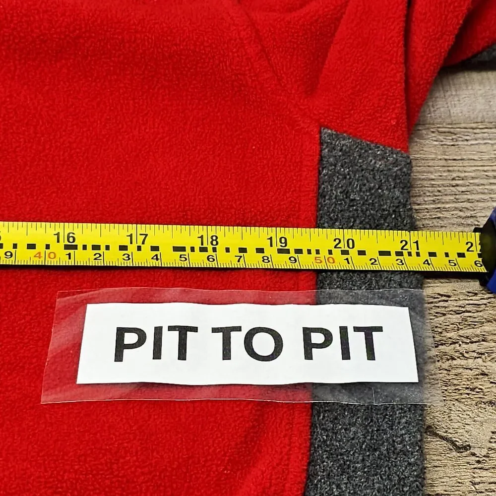The North Face Boys‎ Red And Grey Fleece Jacket Size XL 18-20 Full Zip Outdoors